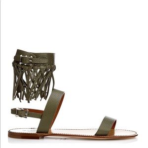 Valentino C-Rockee Fringed Sandals